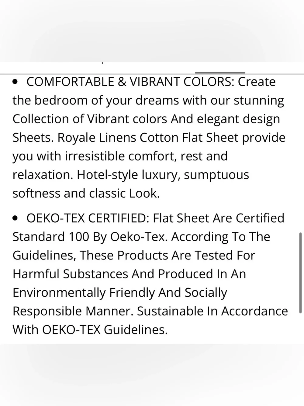 TWIN XL FLAT Sheet 300 Thread Count 100% Long Staple Combed Cotton - CREAM